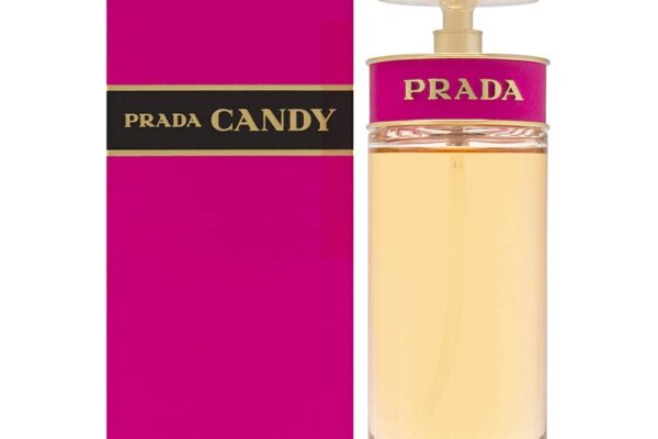 Confident woman enjoying the long-lasting, captivating scent of Prada Candy Eau De Parfum, perfect for any occasion.