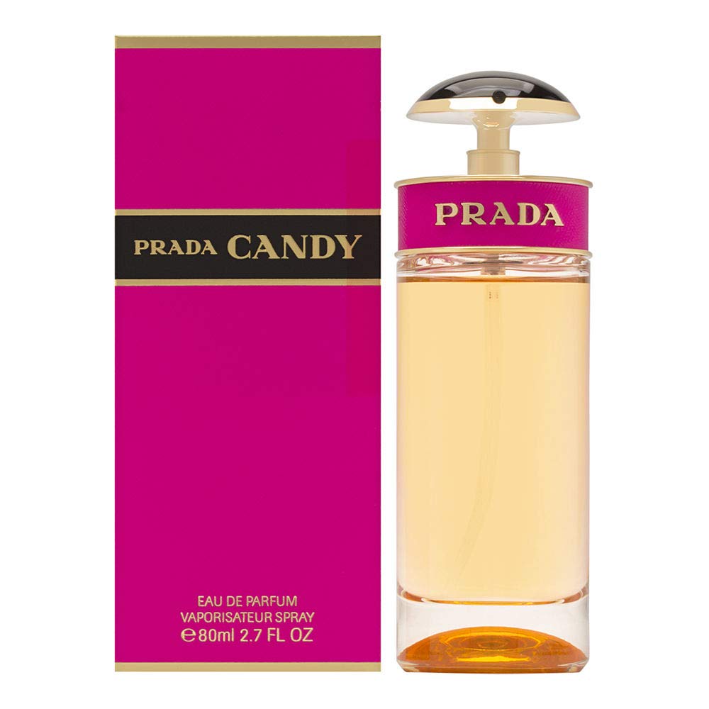 Confident woman enjoying the long-lasting, captivating scent of Prada Candy Eau De Parfum, perfect for any occasion.